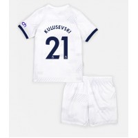 Tottenham Hotspur Dejan Kulusevski #21 Koti Peliasu Lasten 2023-24 Lyhythihainen (+ Lyhyet housut)